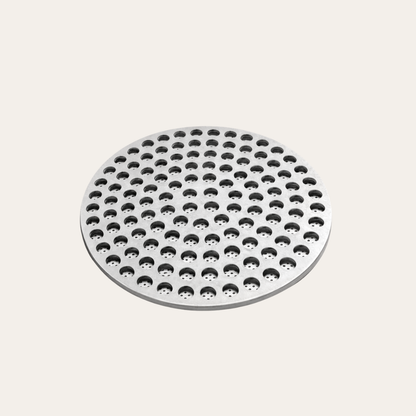 Gentle Brew Espresso Puck Screen 1.2mm stainless steel — top view | Gentle Brew NZ