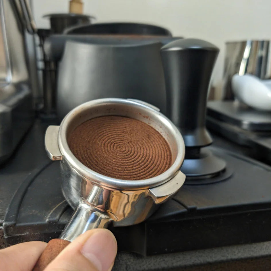 Gentle Brew Precision Tamper — full product shot on white | Gentle Brew NZ